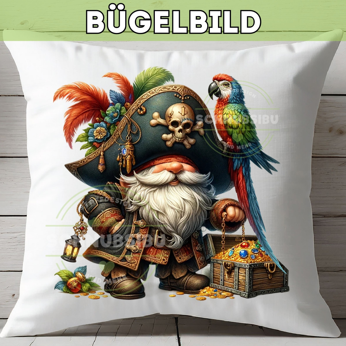 Bügelbild Wichtelkollektion - Pirat